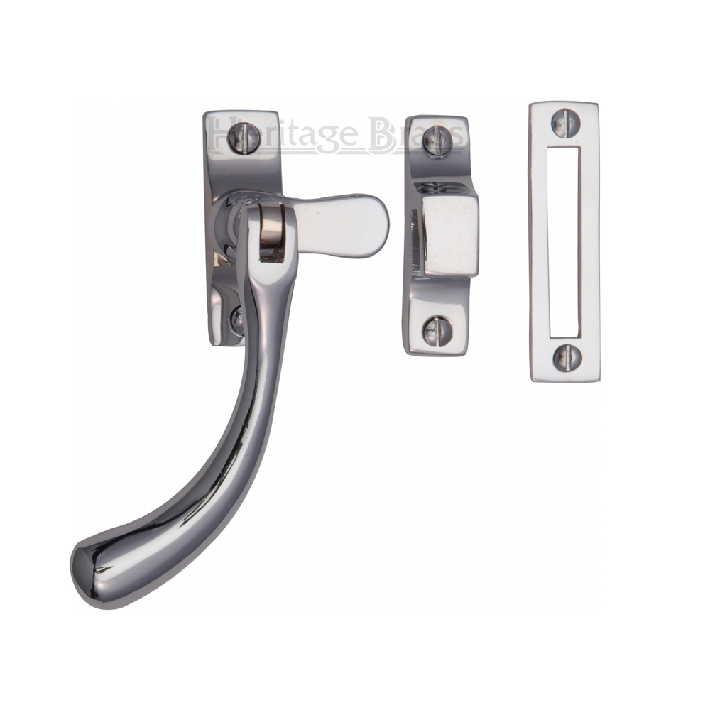 Heritage Brass Ball Casement Fastener - Polished Chrome